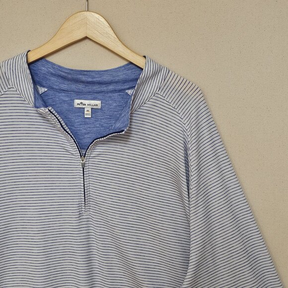 Peter Millar drirelease® Natural Touch Striped Quarter-Zip 4X